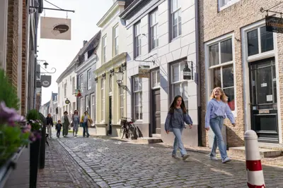 Straatjes in Heusden vesting
