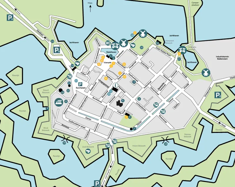 Plattegrond Heusden