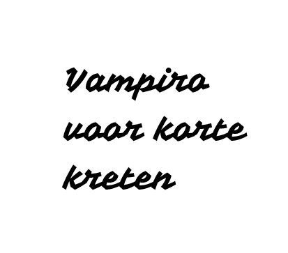 Vampiro - huisstijl font