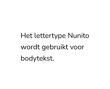 Nutito - huisstijl font